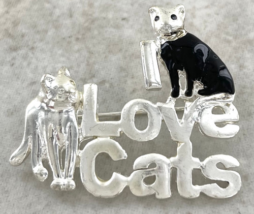 Matte Silver Oxidized Victorian Cat Jewelry Finding  SALE 41714        12 Pc 