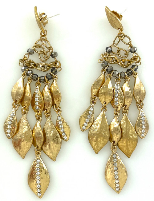 Wholesale Fashion Earrings - Golden Leaves