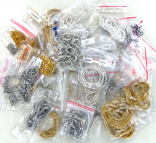 Wholesale Assorted Plated Chain Necklaces by the Dozen