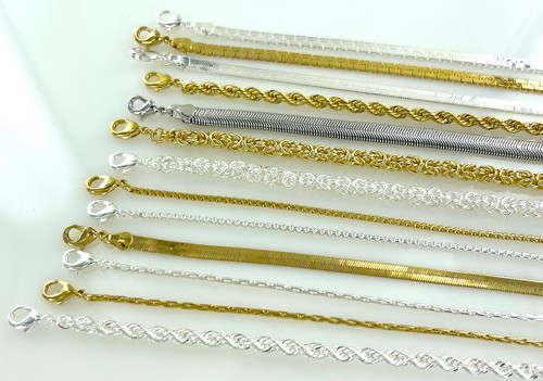 Wholesale Plated Chains  Gold and Silver Plated Chains