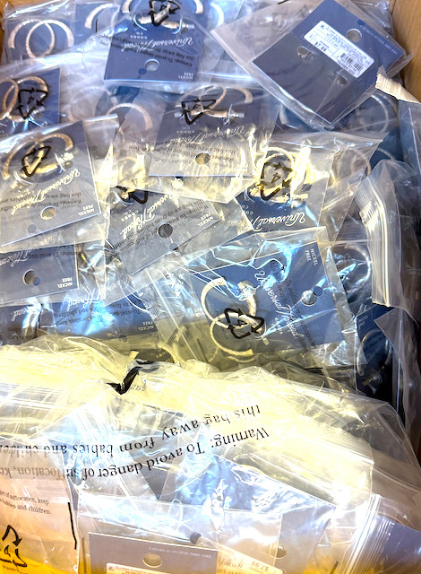 Case Closeouts! Case of 500 Pairs of Hammered Hoop Earrings