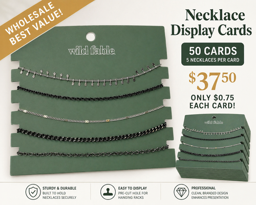 Wholesale Name Brand Necklaces - Hematite Chains - 50 Pack