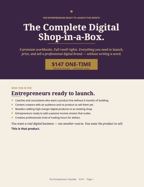 Entrepreneurs Digital 9 Book Bundle - White Label