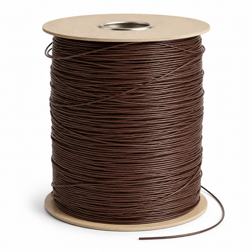 Closeout Waxed Cord by the Spool - Brown