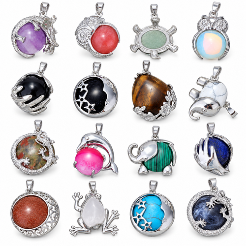 Wholesale Gemstone Pendants 50 Pack
