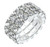 Austrian Crystal Stretch Ring : 3 Row