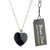 Bianca Stone Heart Charm Necklace