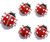 Crystal Ladybug Pins Priced Per Dozen