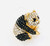 Wholesale Crystal Panda Pin