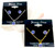 Bianca Stone Necklace & Earring Set - Made in America with Tanzanite Swarovski Crystal