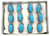 Wholesale Aqua Blue Long Rings by the Dozen
