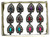 Wholesale Jewel Brights Rings by the Dozen - Arrow Head