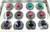 Wholesale Jewel Brights Rings by the Dozen - Medallion