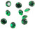 144 Piece Closeout Package of SS29 Chaton Crystals - Emerald 