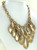 Wholesale Fashion Necklace - Golden Leaves