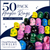 50 Pack Wholesale Unique Acrylic Fashion Rings - Colorful