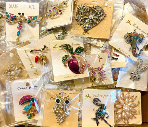 Wholesale Assorted Butterfly Pins by the Dozen