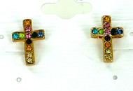 Wholesale Fashion Earrings - Crystal Cross