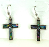 Wholesale Fashion Earrings - Abalone Cross