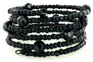 Wholesale Fashion Bracelets - Black Wrap Bracelet