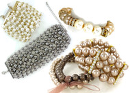 Wholesale Assorted Pearl Bracelets by the Dozen