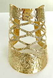 Wholesale Fashion Cuff Bracelets - Golden Cut Out