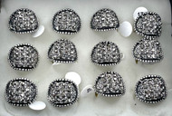 Wholesale Sized Rings by the Dozen - Hematite Basket