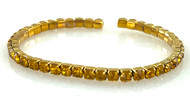 Wholesale Fashion Bracelets by the Dozen - Open Gold Crystal