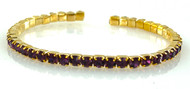 Wholesale Fashion Bracelets by the Dozen - Open Amethyst Crystal