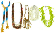 Wholesale Fashion Necklaces by the Dozen - Assorted Seed Bead Necklaces