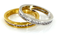 Wholesale Fashion Rings by the Dozen - Crystal Band