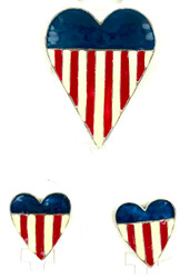 Wholesale Americana Pin and Earring Set - 1 Lot Available of 8 Sets Available