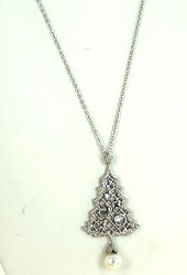 Wholesale Fashion Necklaces - CZ Christmas Tree