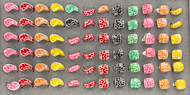 Wholesale Rainbow Fashion Rings by the Dozen