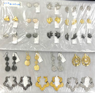 One of a Kind - Metallic Trendy Earring Mix - 21 Pieces