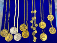 One of a Kind - Assorted Medallion / Coin Necklaces - 15 Pieces