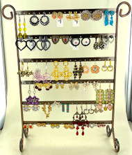 One of a Kind - Stocked Earring Display - 35 Pairs + Display