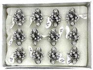 Wholesale Sized Fashion Rings by the Dozen - Crystal Swirls