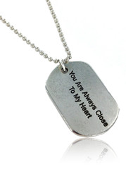 Wholesale Close To My Heart Dog Tag Necklace by the Dozen