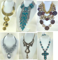 Wholesale Big Fancy Necklaces by the Dozen