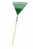 Truper 30456 Tru Tough 48-Inch Plastic Leaf Rake Wood Handle, Size 22"