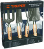 Truper 30642 6-Inch Garden Tool Kit with Hoe Cultivator Transplanted Trowel