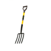 Spading fork, Pitchfork, Garden Fork, Digging Fork with Fiberglass D-Handle 30-Inch