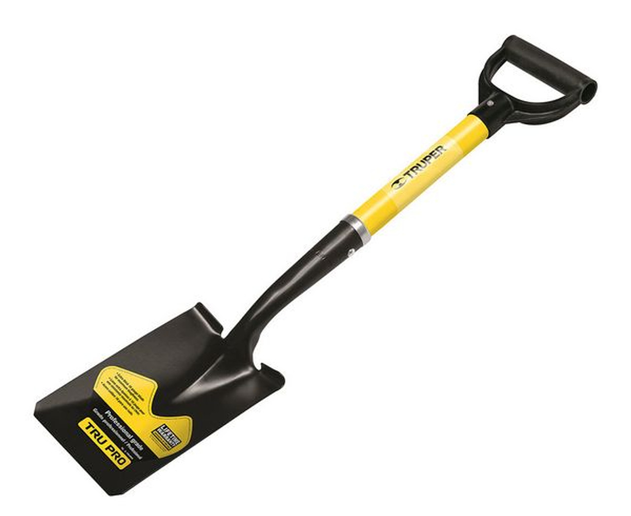 Truper 31206 Tru Pro Square Shovel Fiberglass D Handle 20-inch