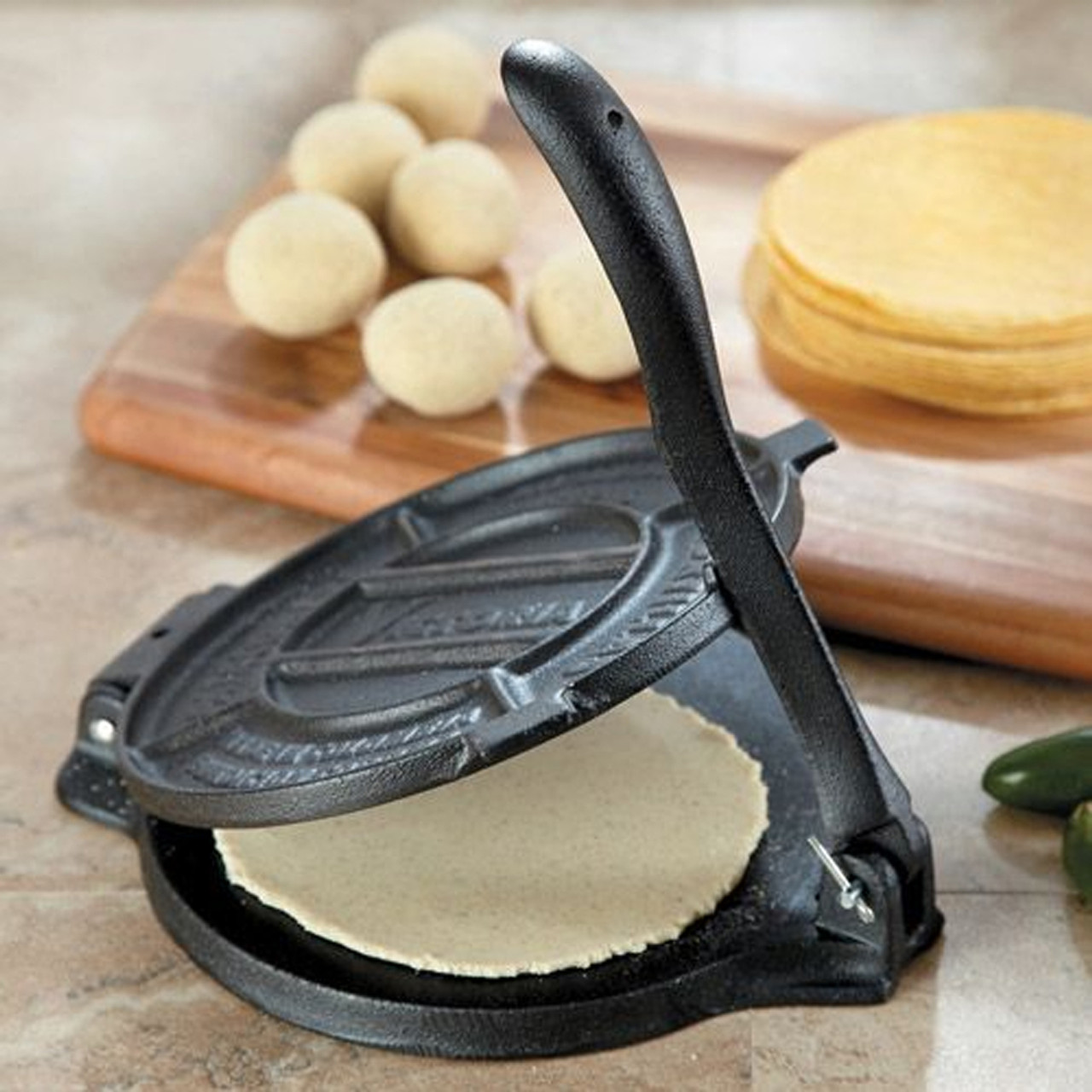  Victoria Cast Iron Tortilla Press, Tortilla and Roti Maker,  Made in Colombia, 8 Inches: Home & Kitchen