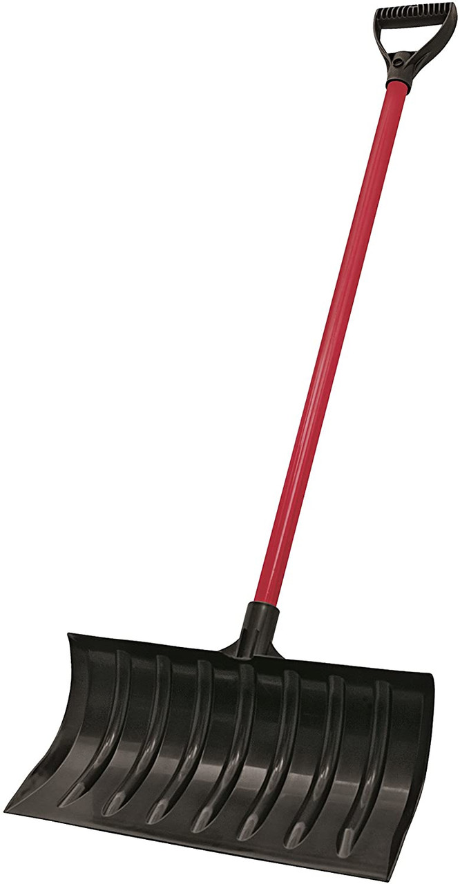 Truper 33821 18-Inch Basic Plastic Snow Pusher with Metal Handle