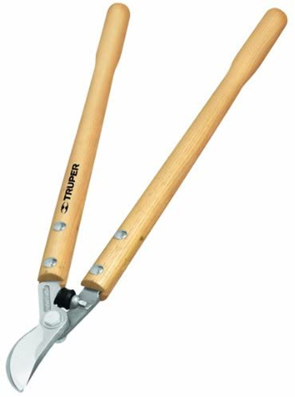 Truper 31481 Loppers Rubber Bumper Guard Forged By-Pass Lopper 21-Inch Double Riveted Hardwood Handles