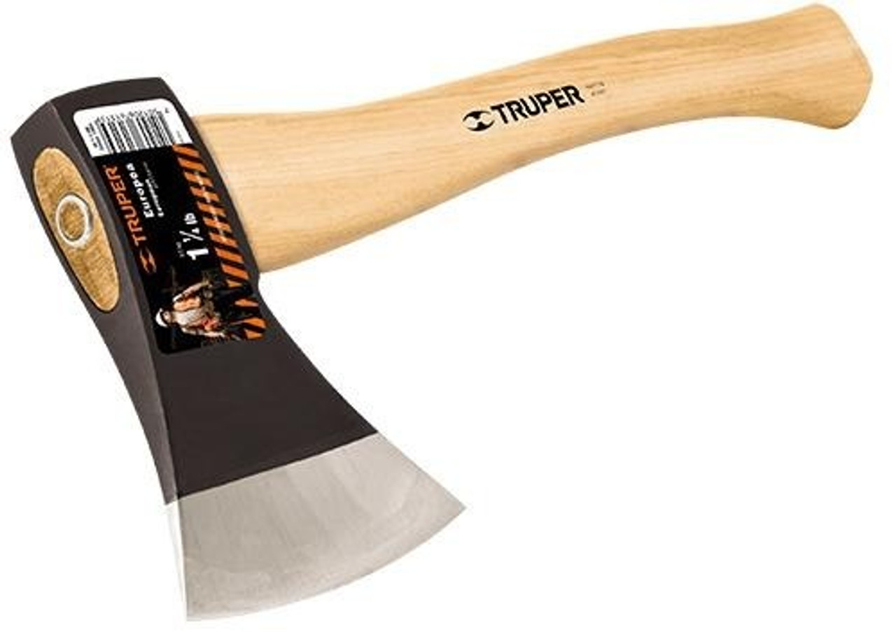 Truper 14954 European Axe, 14" Hickory Handle 1 1/4" Lb HE-1-1/4M