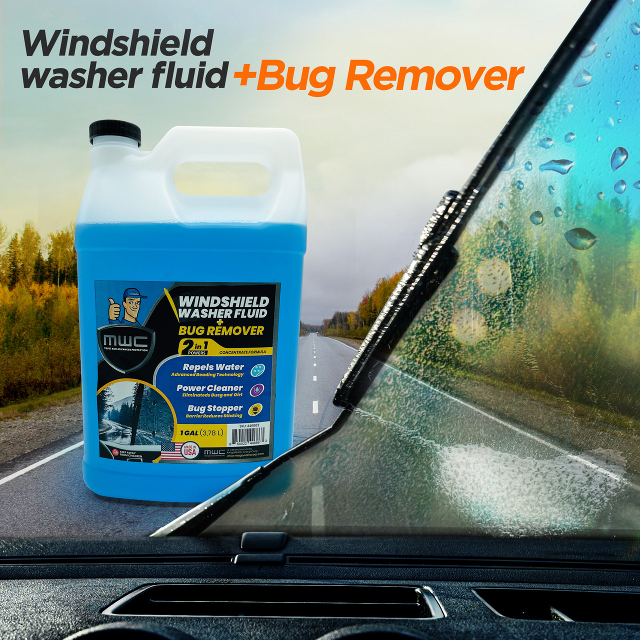 MWC 446863 Windshield Washer Fluid 1 Gallon