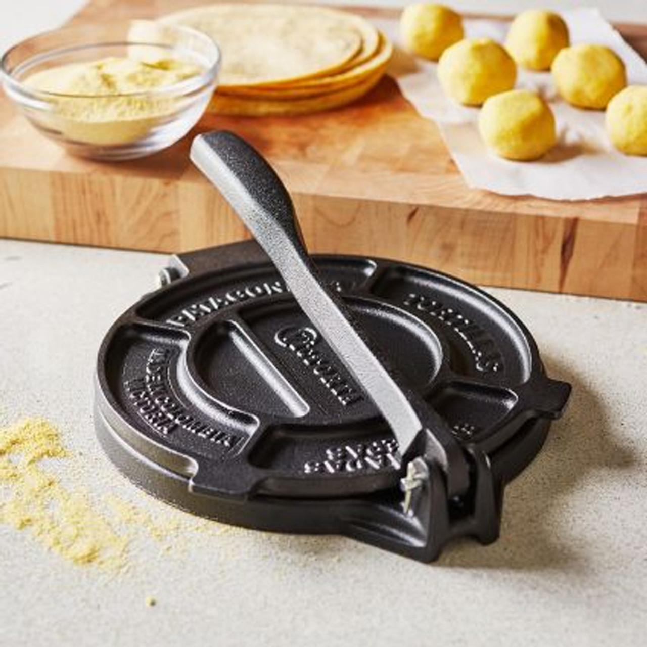 Victoria Cast Iron Cast Iron Tortilla Press, 2 Sizes on Food52